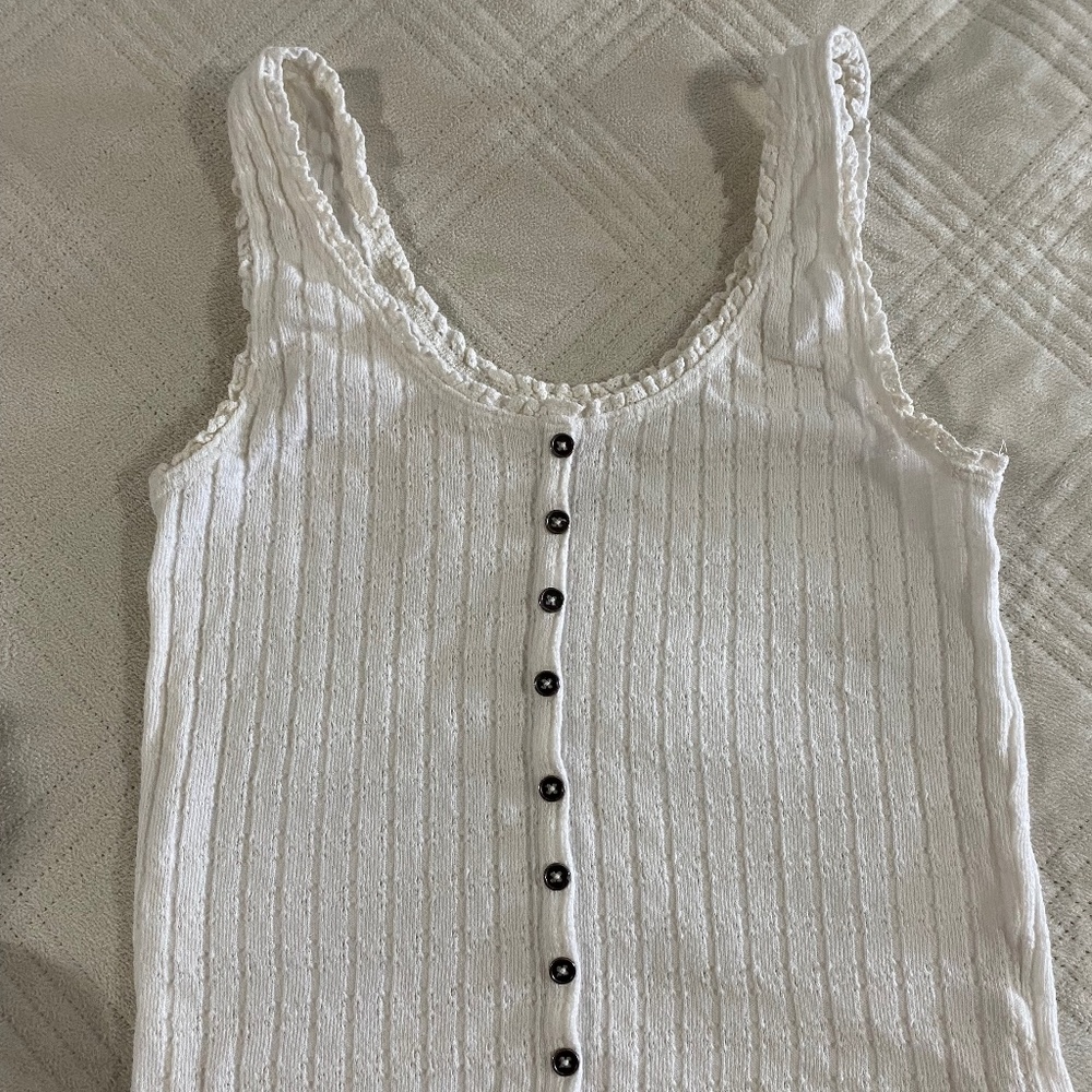 American Eagle women white tank top